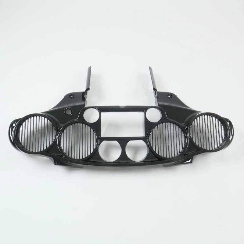 Double Din Radio Inner Fairing W 6.5   Speaker Quad 4 for  FLH Touring Motorcycle 2014 up